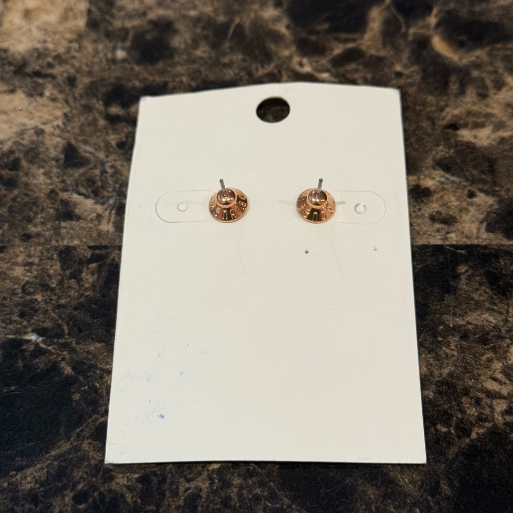 Henri Bendel Pave Stud Heart Earrings - Picture 5 of 5